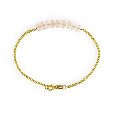 Morganite gGld bracelet