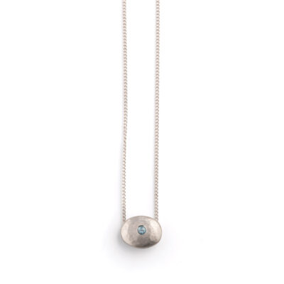 Aurea Twinkle Necklace with Blue Topaz