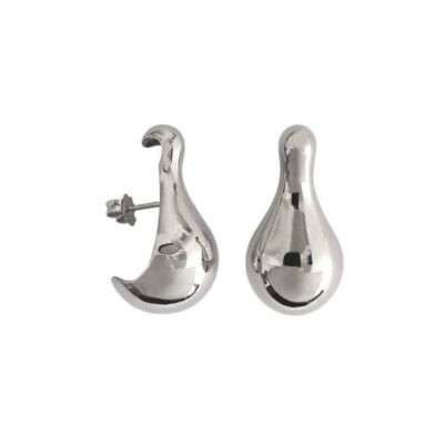 LARGE Drops Silver earrings