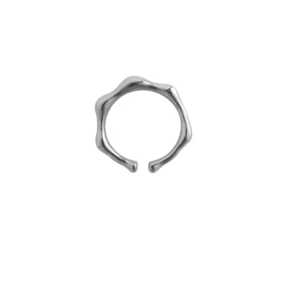 Thick Liquid Silver Ring