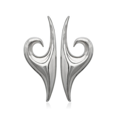 KYMOTHOE Large Silver Earrings