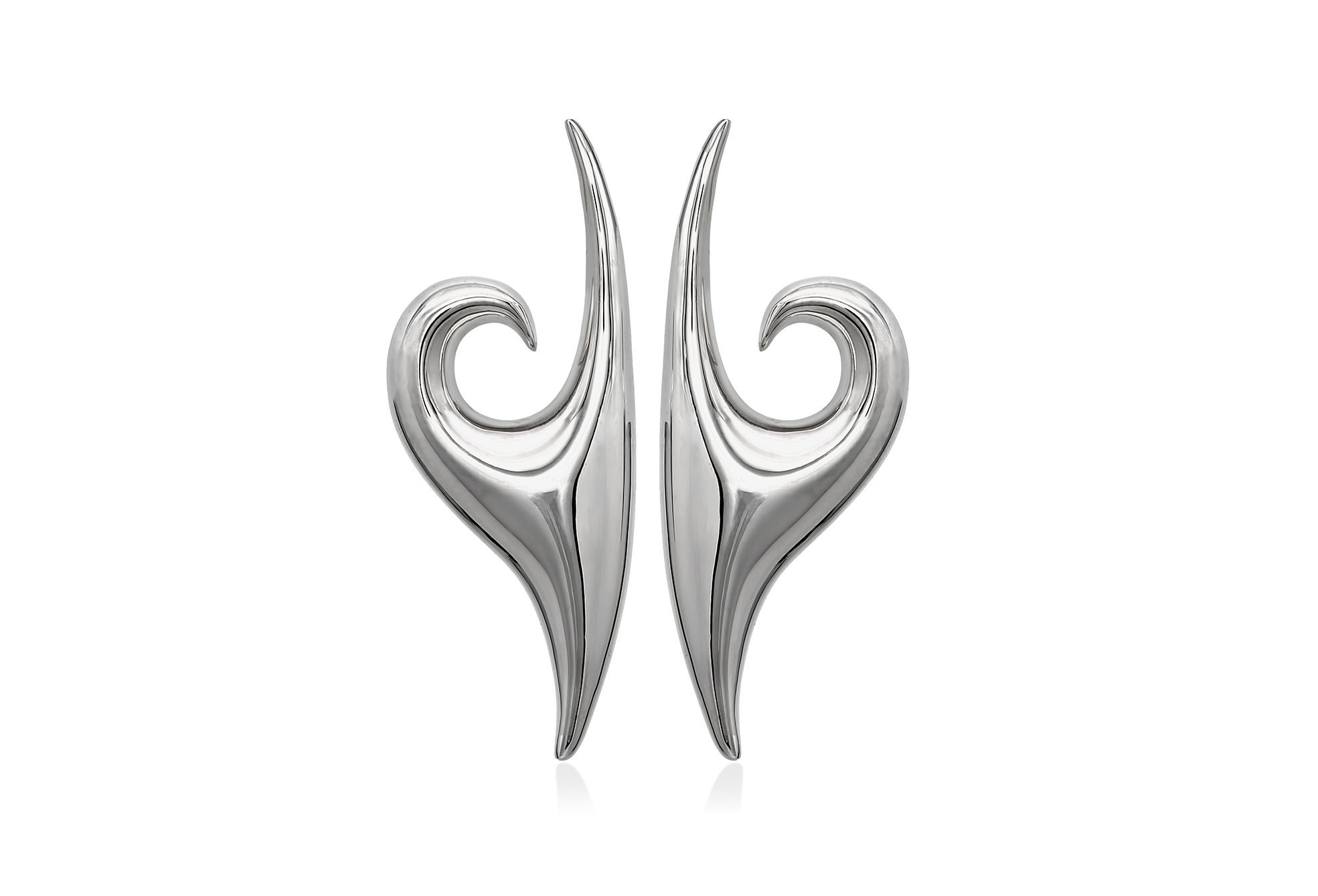 KYMOTHOE Large Silver Earrings