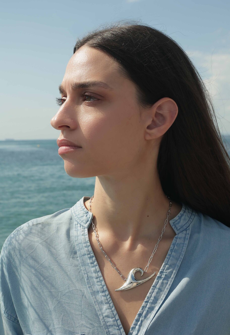 KYMOTHOE Single Kyma Silver Necklace - Image 2