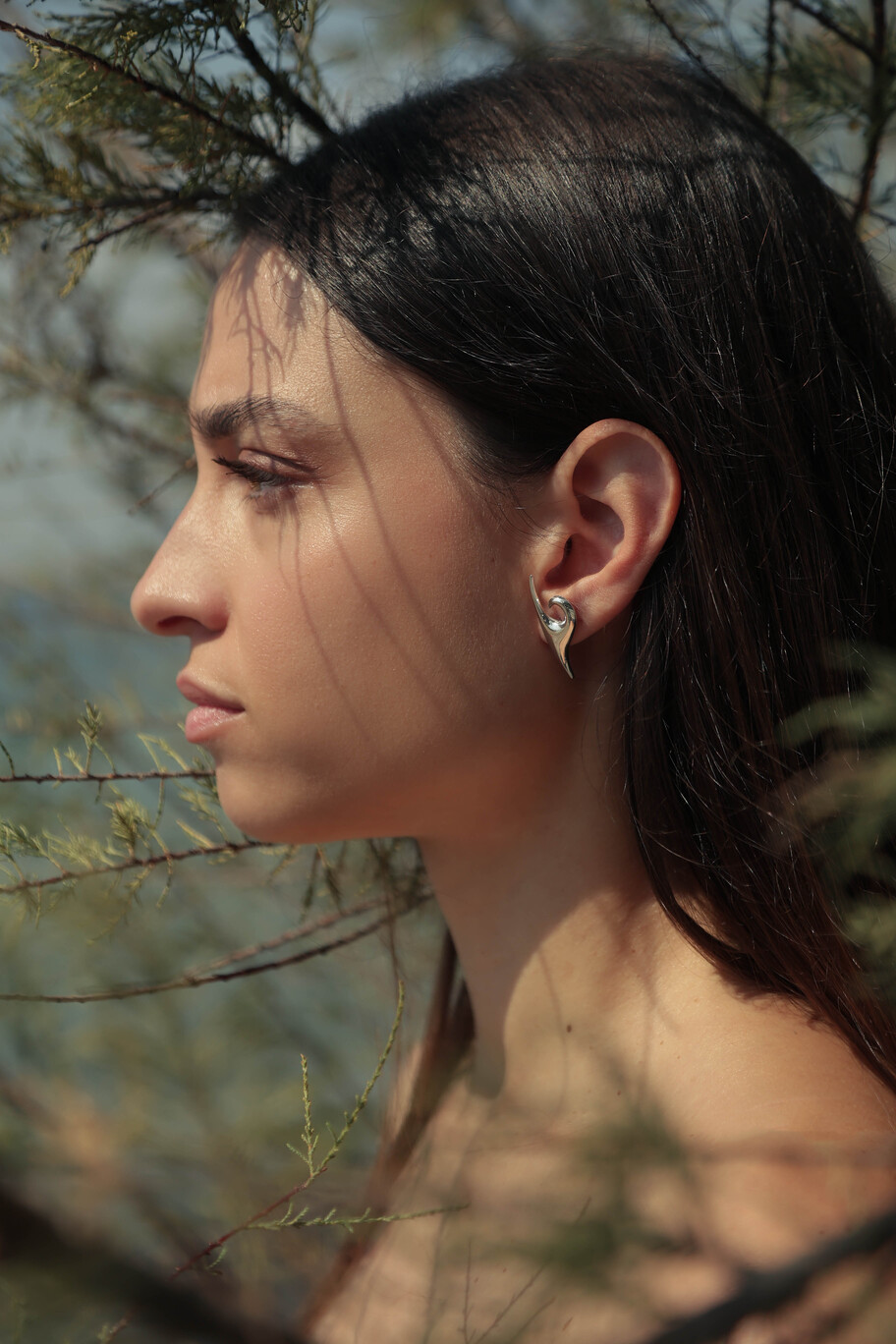 KYMOTHOE Small Silver Stud Earrings - Image 2