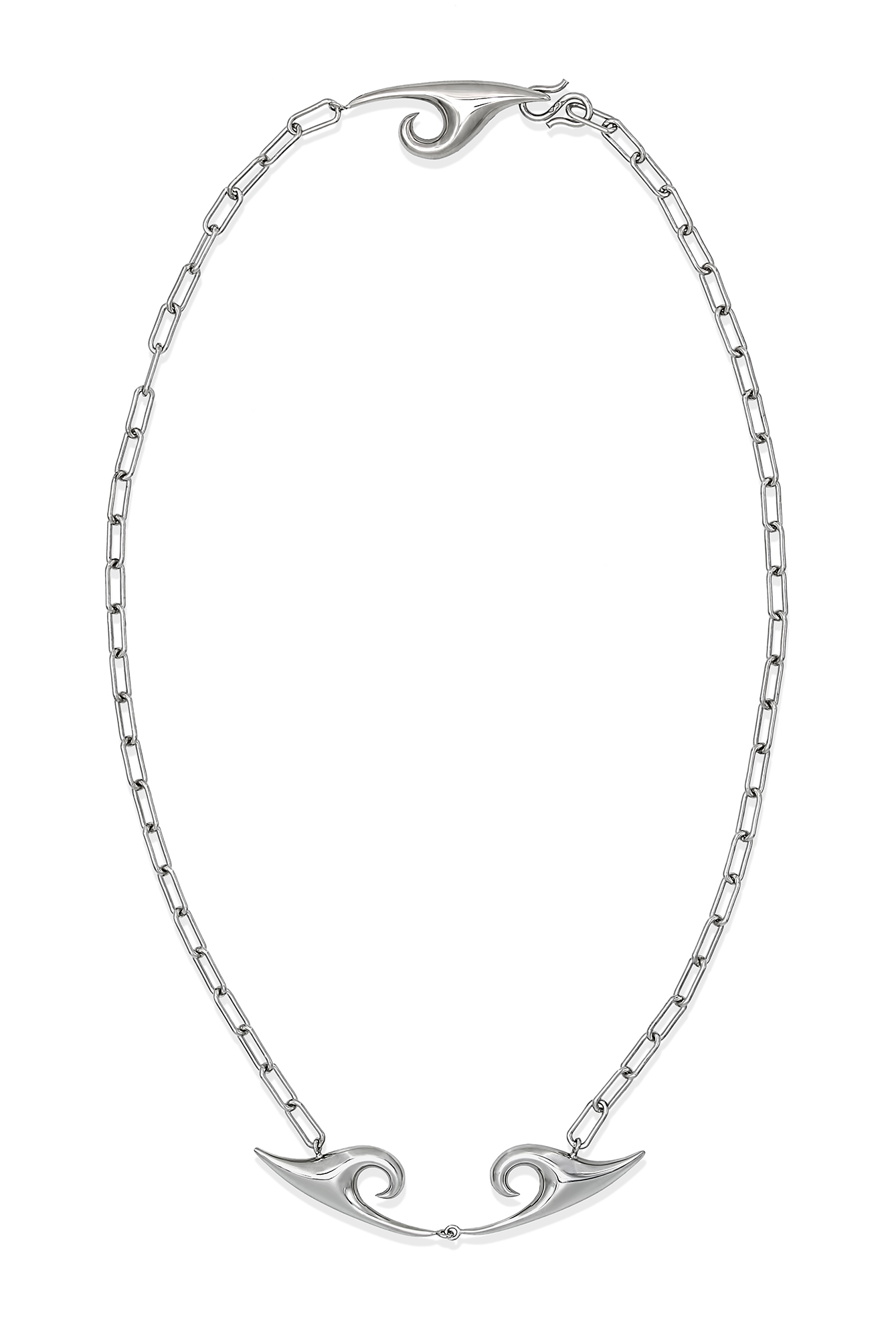 KYMOTHOE Double Kyma Silver Necklace - Image 3