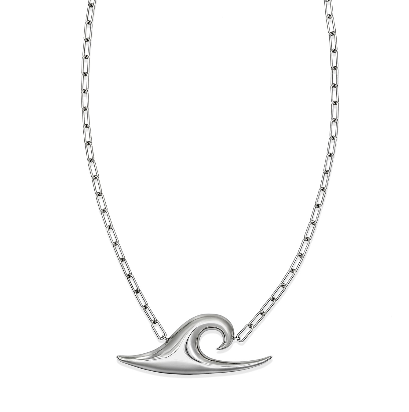 KYMOTHOE Single Kyma Silver Necklace