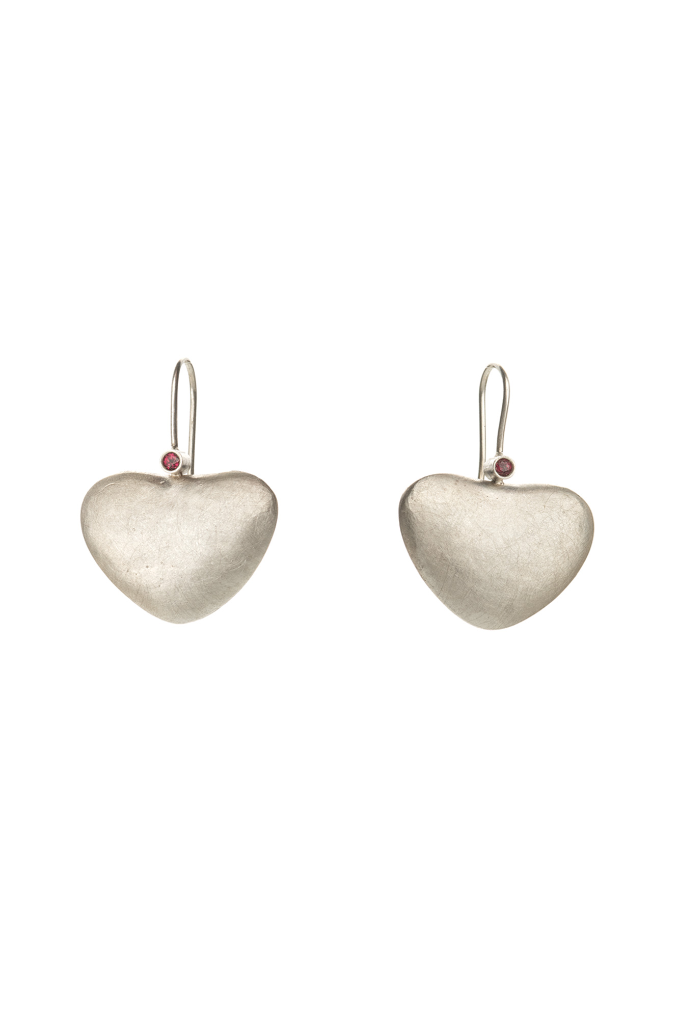 Soft Spot Silver Earrings