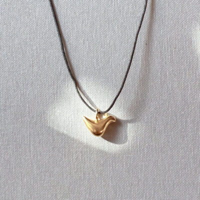 Guardian of Freedom Cord Necklace - Gold Plated