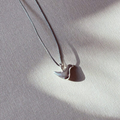 Guardian of Freedom Cord Necklace - Silver