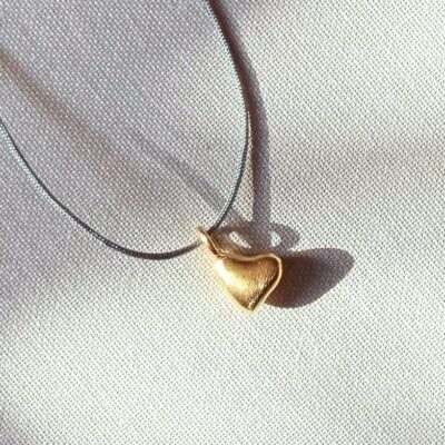Guardian of Love Cord Necklace - Gold Plated