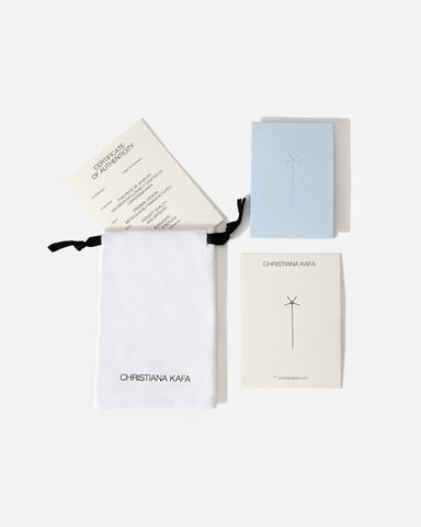 Embroidered star “Growth” bracelet with pearls - Image 3