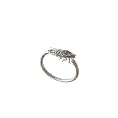 Cicada (Τζιτζίκι) Small Silver Ring