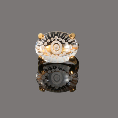 Eye Quartz Goldplated Ring