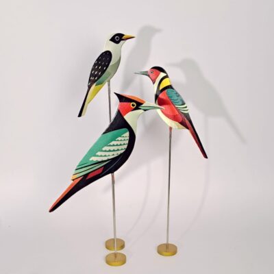 Woodpecker in Rod, Set of 3 (Τρυποκάρυδος)