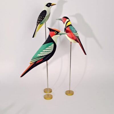 Woodpecker in Rod, Set of 3 (Τρυποκάρυδος)