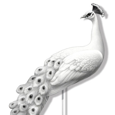 White Peacock in rod